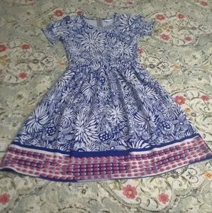 🌷LuLaRoe🌷BLUE FLORAL DRESS